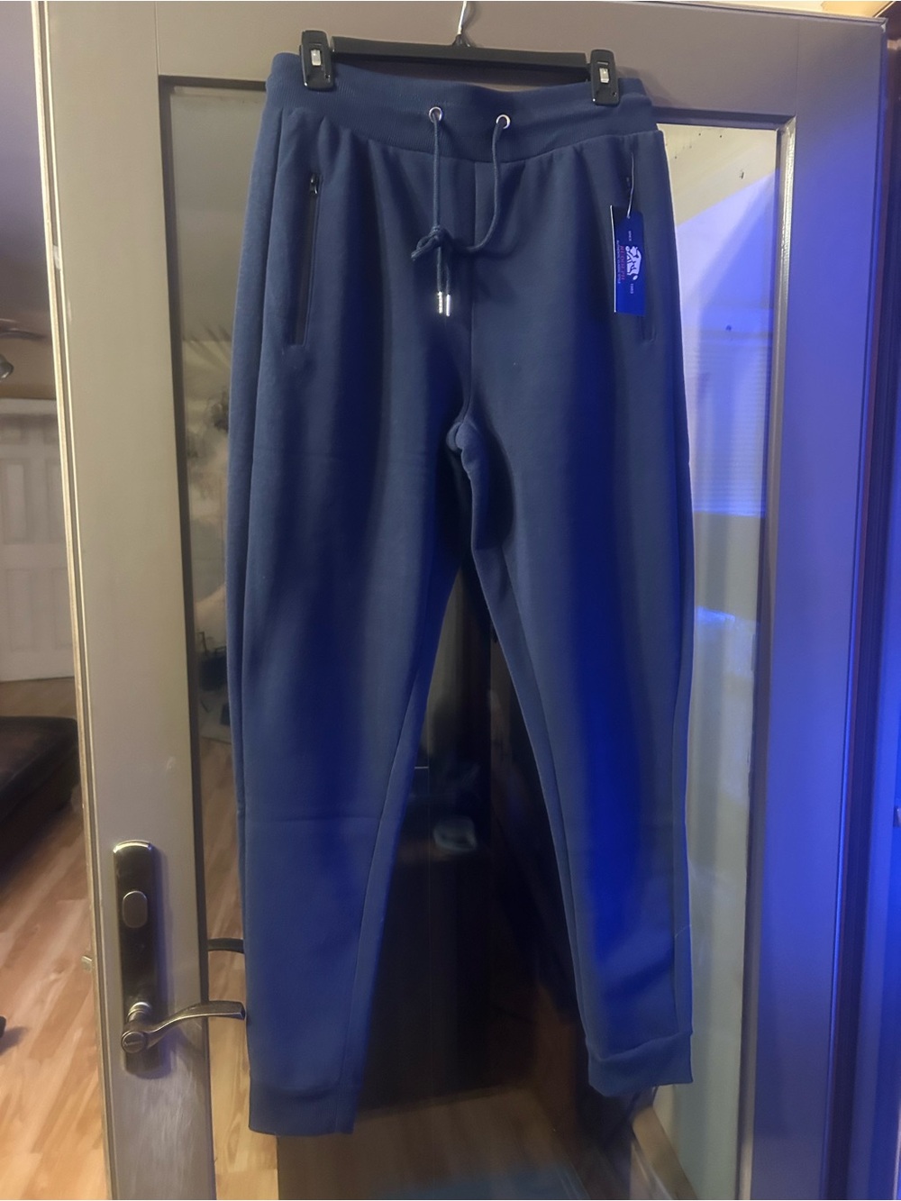 Kids Navy Jogger Sweatpants with Drawstring